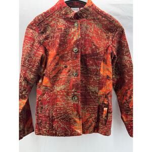 Rust, Red and brown women's Chico size 1 Button blazer